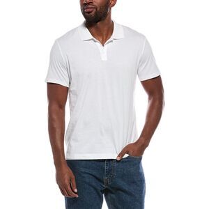 Atm Anthony Thomas Melillo Mens  Classic Jersey Polo Shirt, White
